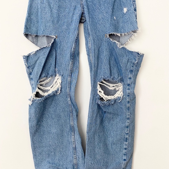 Zara 1975 grunge distressed jeans - Picture 8 of 9